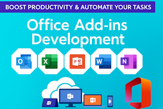 develop microsoft office addins, powerpoint addins, excel addin, word addins