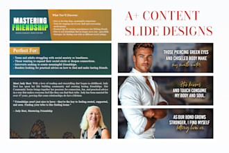 do a plus content for kdp book cover design