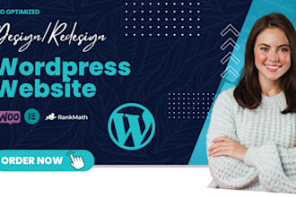 rebuild and redesign wordpress website with elementor