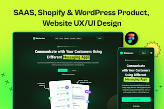 design professional UI UX for saas, shopify, and wordpress products and websites