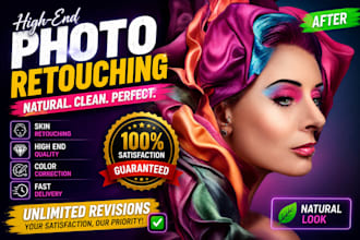 do professional photo retouching, beauty retouching and photoshop editing