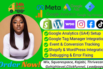 install google analytics tag manager event tracking on shopify wordpress website