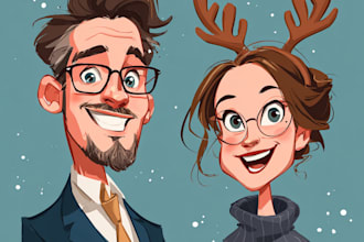 create cute christmas pattern and illustration