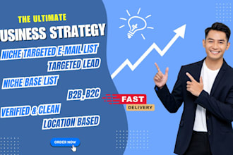 do niche targeted verified email list, b2b, bulk email list for email marketing