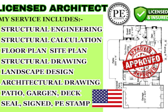 sign and seal your architecture and floor plan as a licensed architect in tx nj