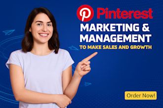 be your pinterest marketing manager for bussiness growth