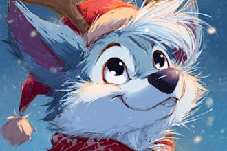 draw a cute christmas icon ych