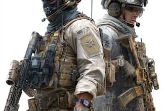 draw detailed military characters for you