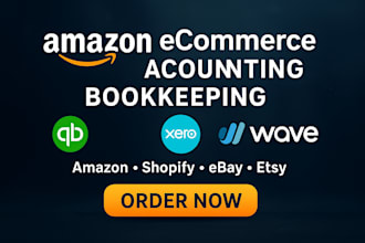 expertly do amazon ecommerce accounting bookkeeping on quickbooks xero wave