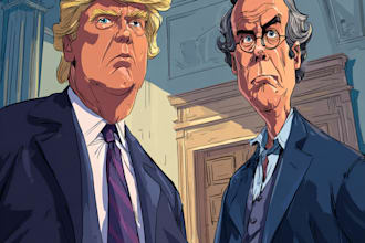 create a funny political cartoon for you