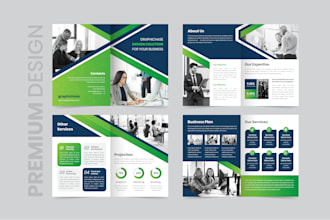 do white paper design, digital company profile and trifold brochure