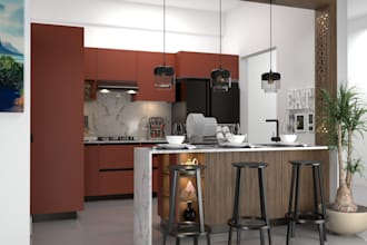 do kitchen design, kitchen interior, 3d model, plans and renders