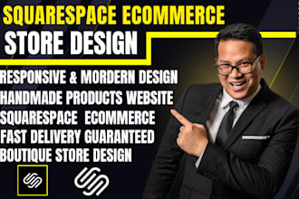 build modern squarespace ecommerce store for boutique handmade products websites