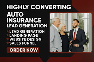 generate car insurance leads build insurance landing page auto insurance website