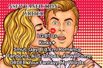 write romance, nsfw fanfiction, kinky gay anime smut, bdsm and erotic stories
