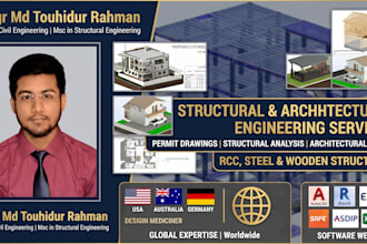 provide professional rcc structural design and permit drawings