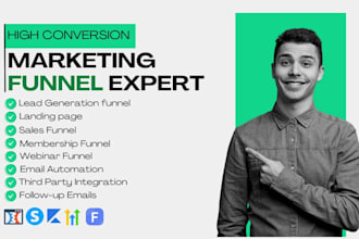 do systeme io funnel gohighlevel funnelish salespage kajabi funnels expert