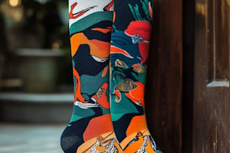 make a custom and pattern socks design