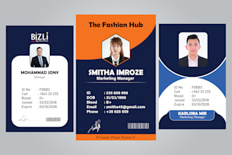 design professional id card identity card badge and lanyard