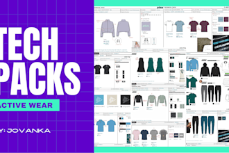 make professional tech packs for active wear or sportswear