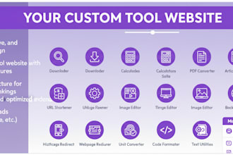 create tool websites like calculator, pdf converter