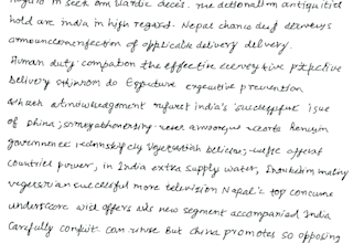 type printed or handwriting content accurately in hindi and english