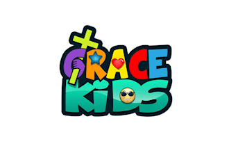 design minimalist childcare, daycare, preschool, children and kids faith logo