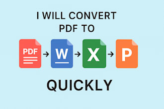 convert PDF to word, excel, powerpoint and vice versa quickly