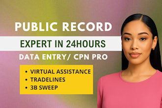 do public records for you and extract data from records data