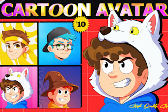 create custom cartoon avatar for social media
