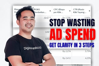 audit meta ads, fix tracking, and deliver a 3 step plan