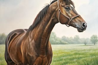 make a custom portrait of your horse