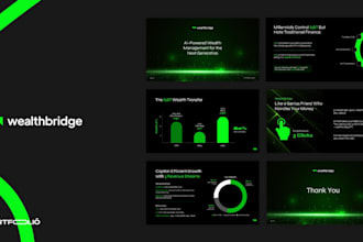 design powerpoint pitch deck for ai, saas, fmcg startups