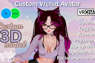 do custom vrchat avatar, vrc avatar, vr character, nsfw avatar, femboy avatar