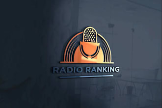 design modern dj music,tv, studio, radio, and entertainment logo