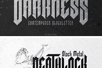 old english, blackletter logo design for your fashion streetwear brand