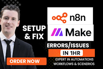 automate your business with n8n, make com workflows, and ai agents n8n makecom