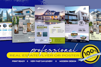 design real estate flyer or poster in short time