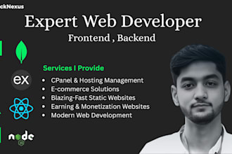 develop mern stack web  applications