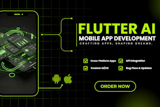 build ai mobile app with flutter for android and ios