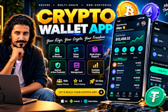 develop secure crypto wallet app for ios and android