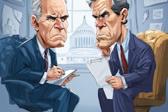 make a political or satirical cartoon
