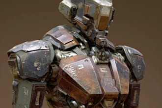 do your mecha robot fanart or original in digital artwork