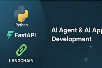 build ai agents, chatbots, and rag apps using langchain and fastapi