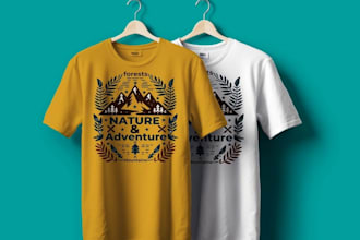 creative custom graphic t shirt logo design