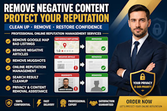 remove google map bad listing negative articles remove mugshots