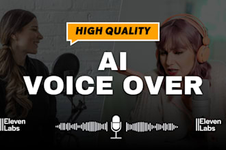 covert text to high quality ai voice over using elevenlabs