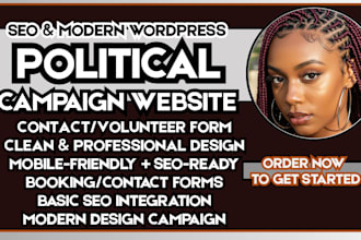 political campaign website election website candidate website party website