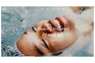design skincare cosmetic shopify store makeup salon skin care beauty website