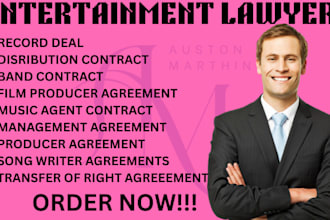 be your expert entertainment lawyer for music, film, and songwriting contracts